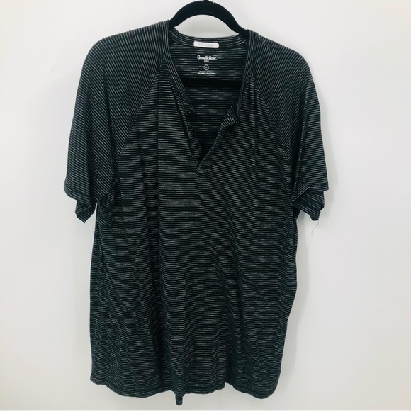 Goodfellow and‎ Co. men’s short sleeve,top black, and white stripe Size XL - Picture 1 of 9